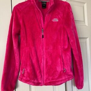 The North Face Pink Teddy Jacket Plush Cozy Outerwear